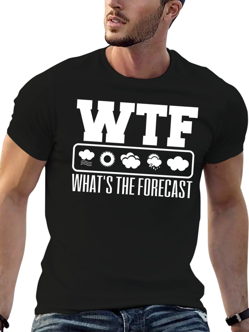 WTF Whats the Forecast Weather Funny T-Shirt product image 6