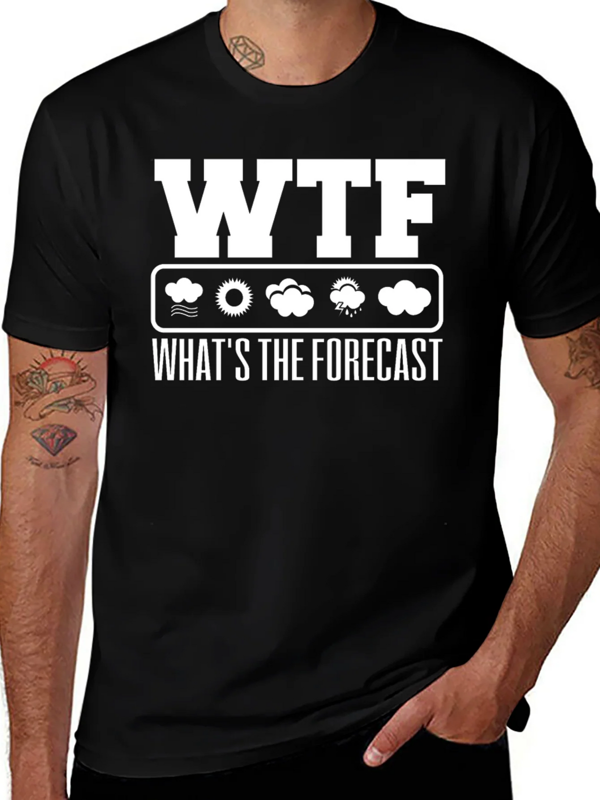 WTF Whats the Forecast Weather Funny T-Shirt product image 1