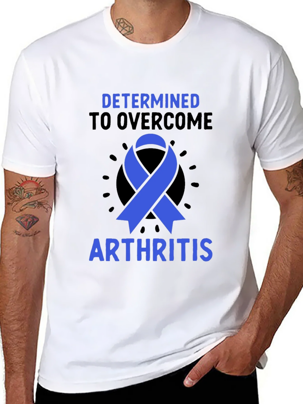 Arthritis Awareness T-Shirt - Determined to Overcome product image 7
