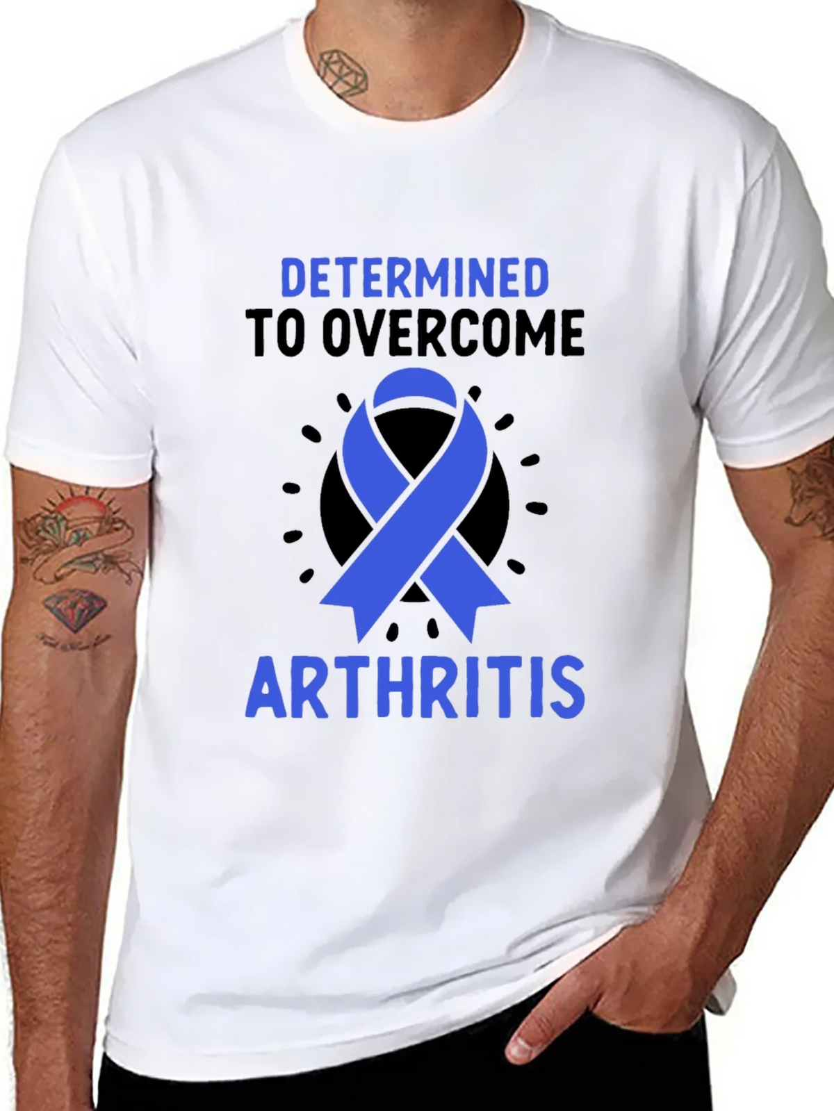 Arthritis Awareness T-Shirt - Determined to Overcome product image 7