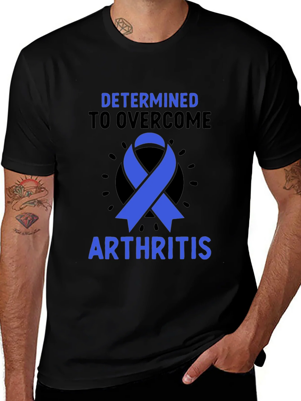 Arthritis Awareness T-Shirt - Determined to Overcome product image 1
