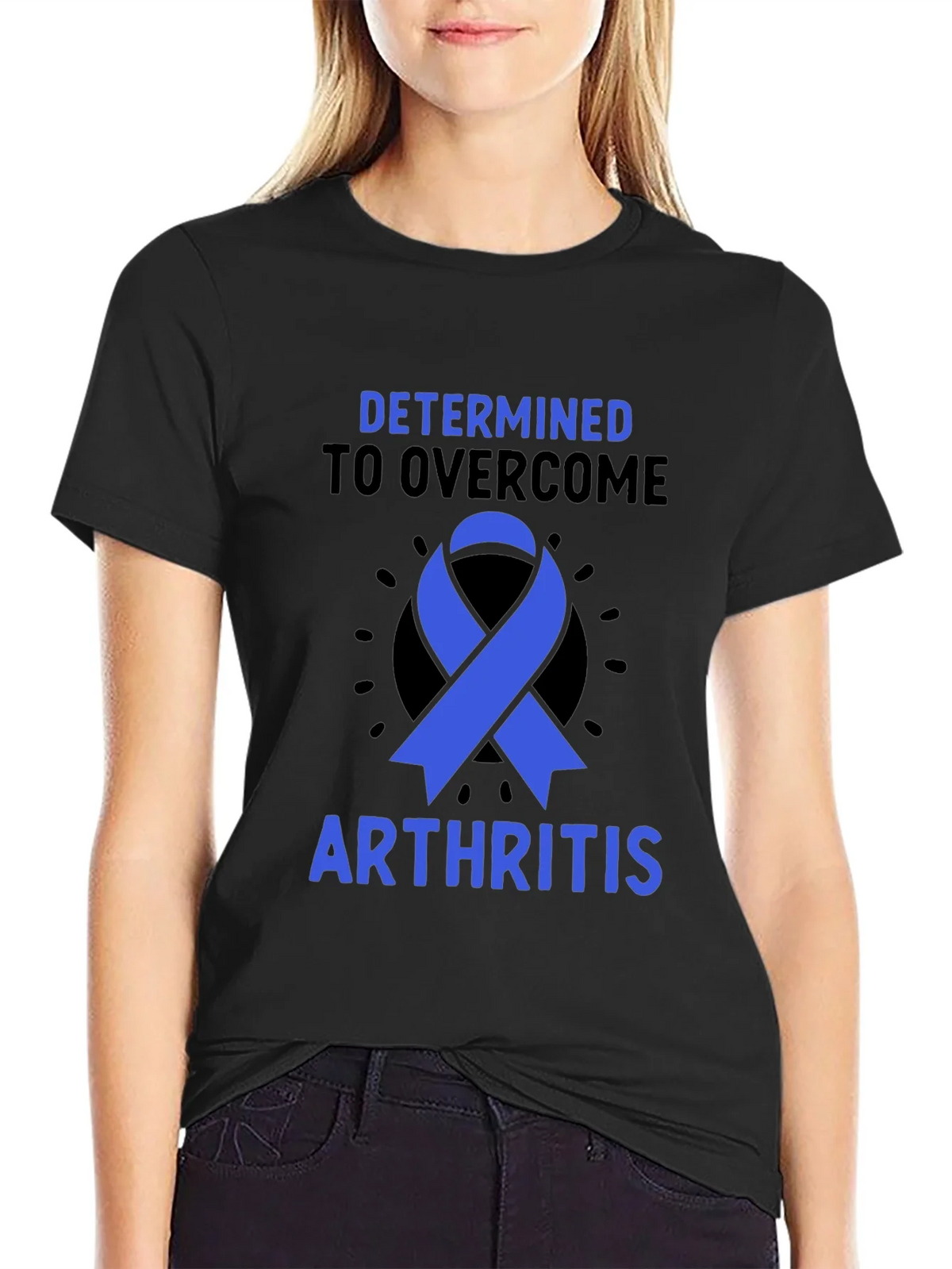 Arthritis Awareness T-Shirt - Determined to Overcome product image 2