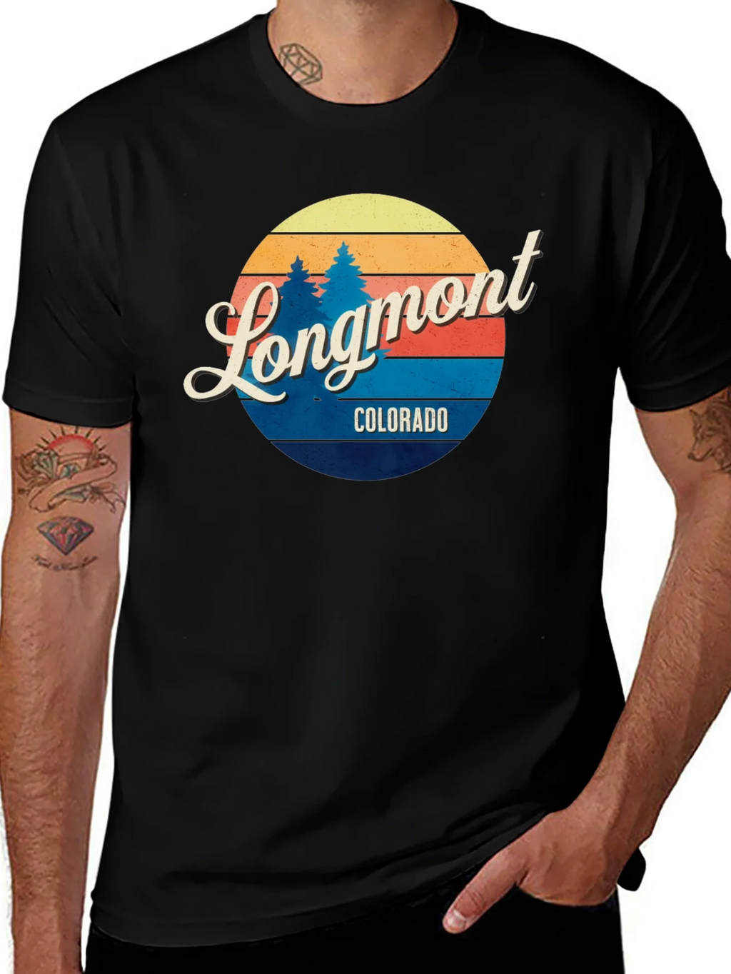 Longmont Colorado Retro T-Shirt product image 1