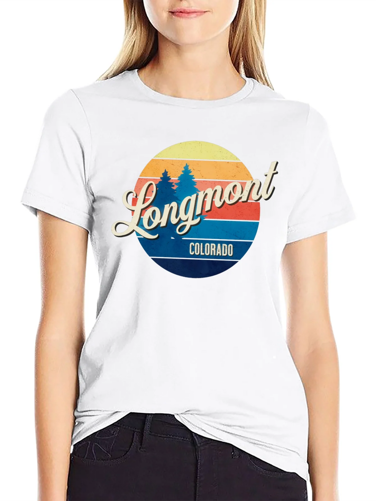 Longmont Colorado Retro T-Shirt product image 8