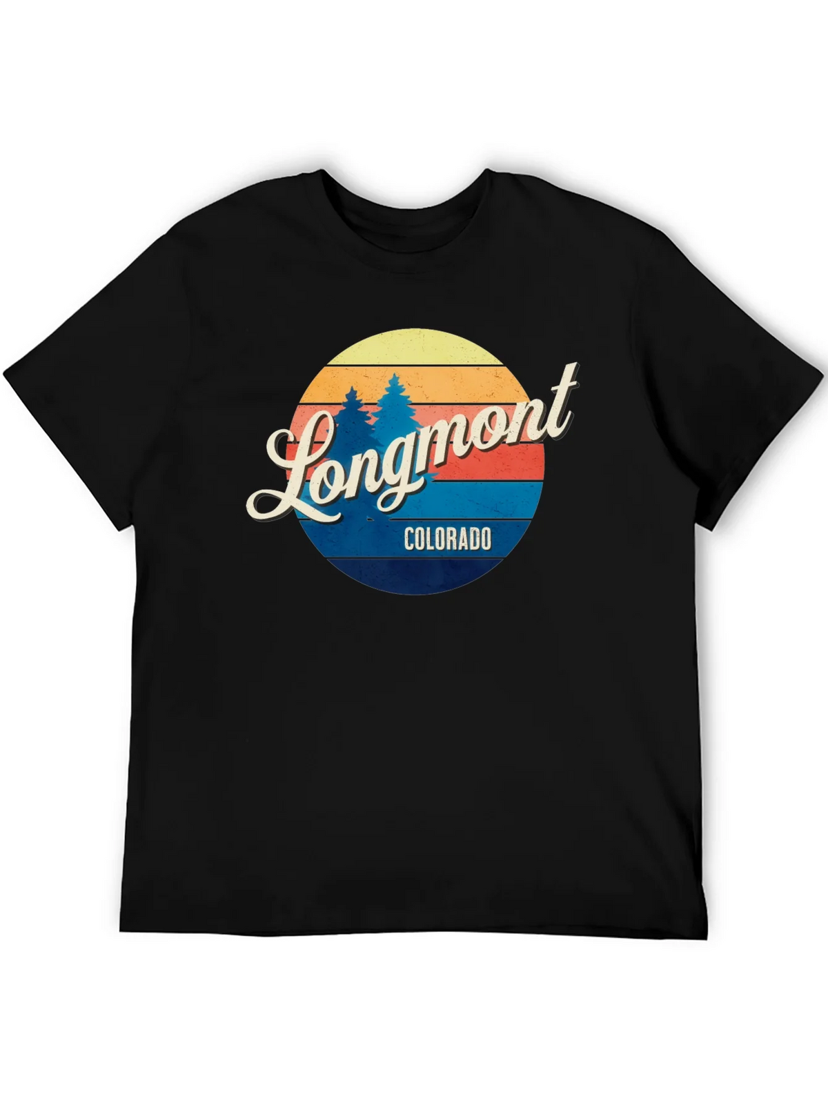 Longmont Colorado Retro T-Shirt product image 5