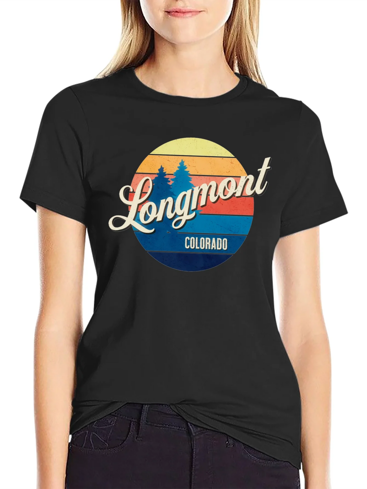 Longmont Colorado Retro T-Shirt product image 2