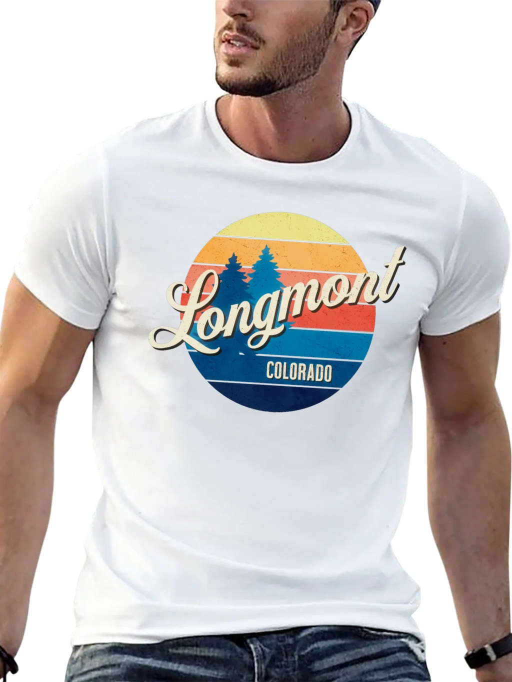 Longmont Colorado Retro T-Shirt product image 12