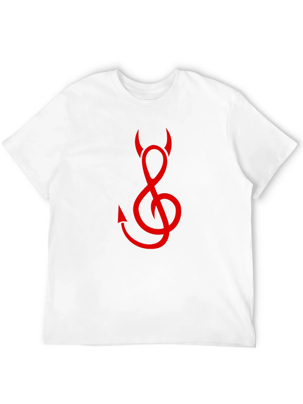 Devil Treble Clef Graphic Tee - Black Cotton product image 11