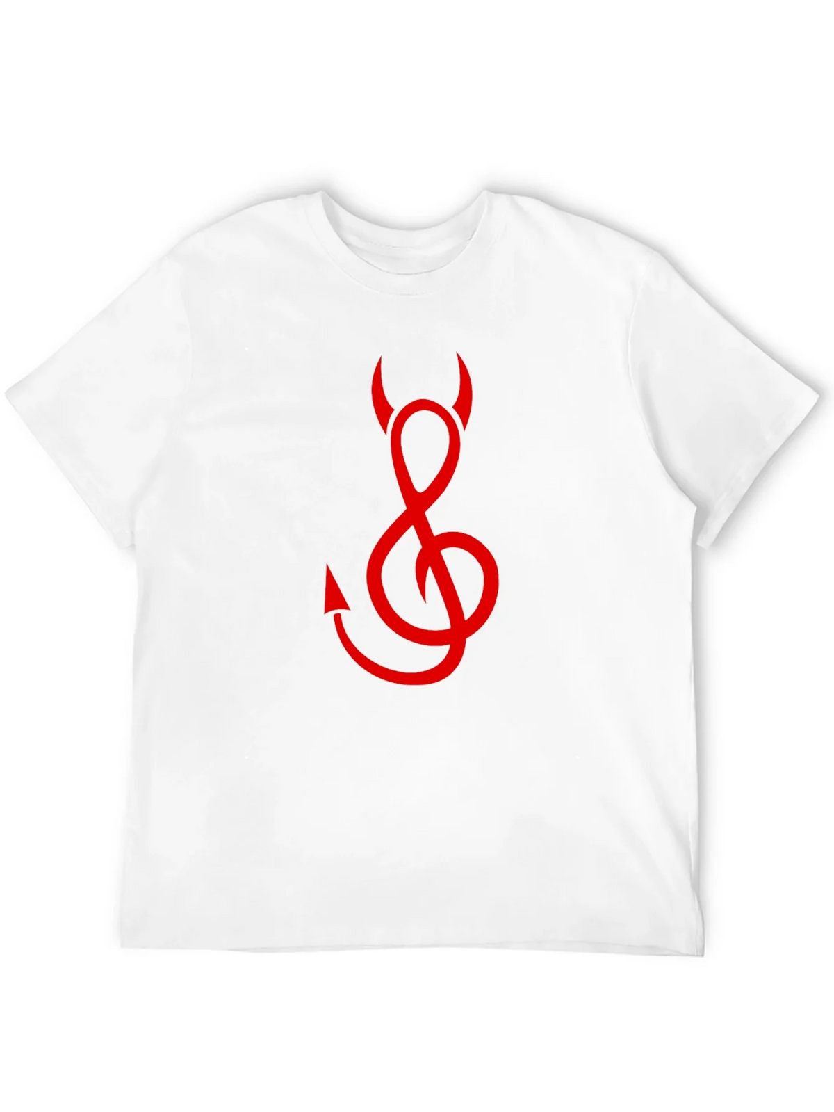 Devil Treble Clef Graphic Tee - Black Cotton product image 11