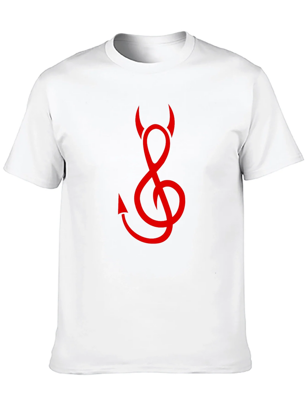 Devil Treble Clef Graphic Tee - Black Cotton product image 9