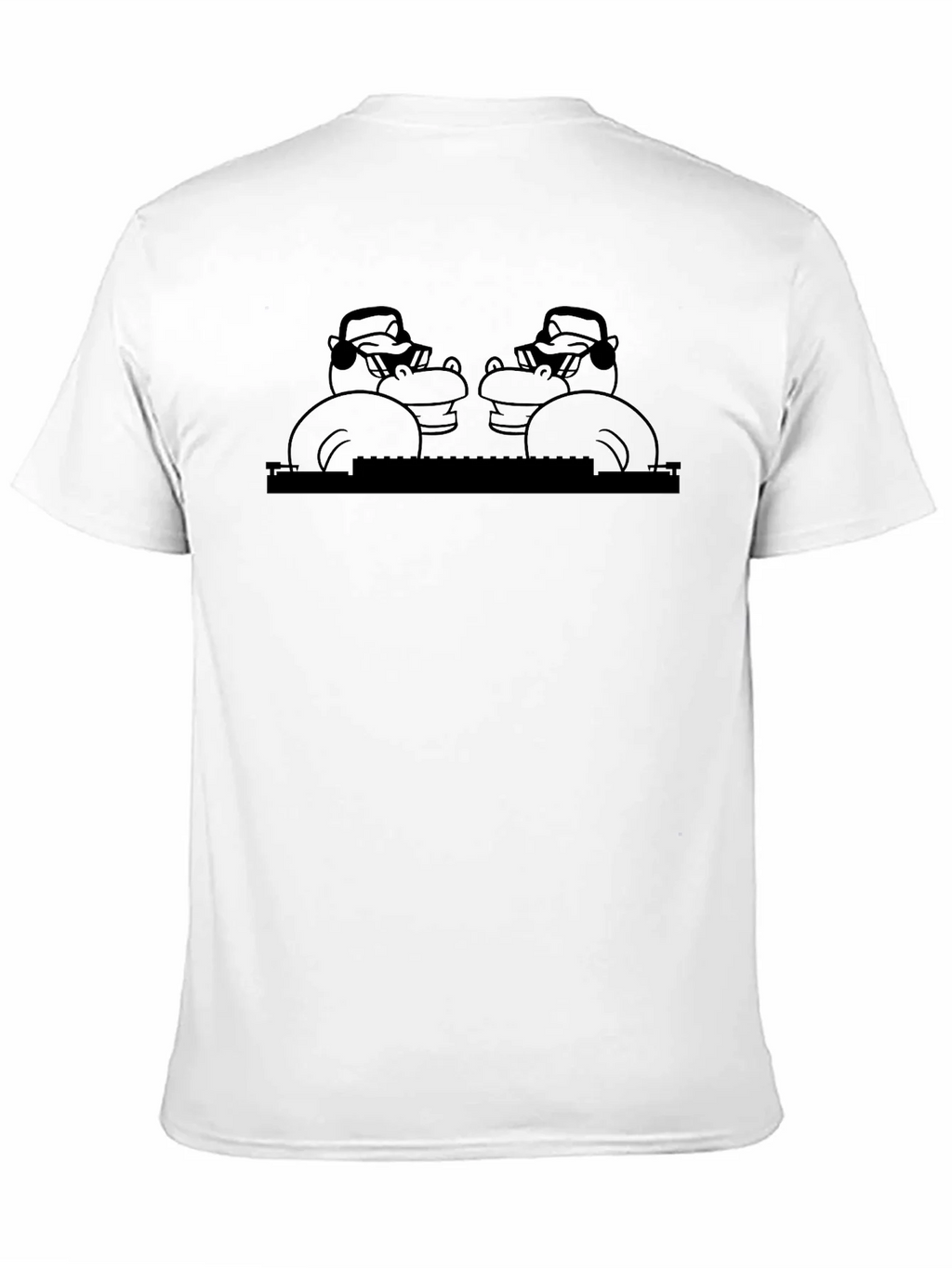 DJ Hippo Graphic T-Shirt - Black product image 10