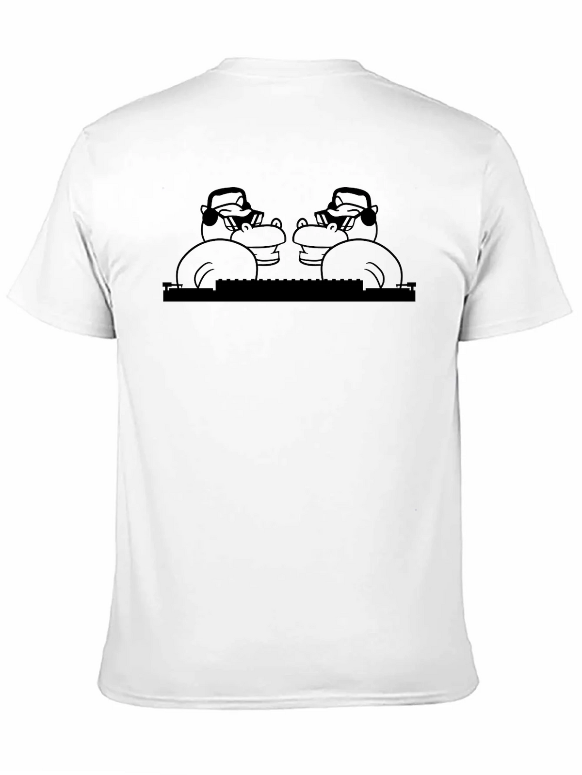 DJ Hippo Graphic T-Shirt - Black product image 10
