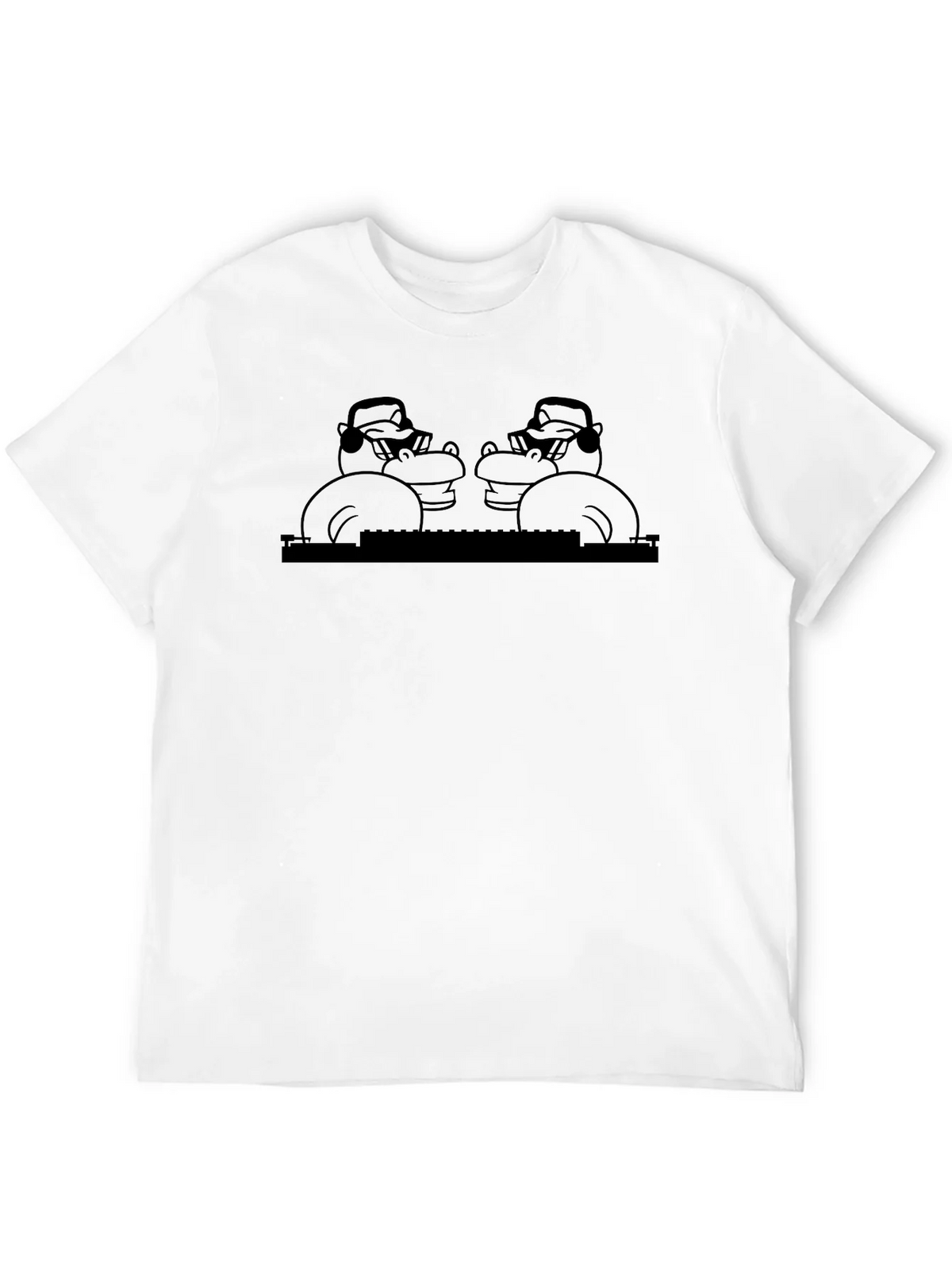 DJ Hippo Graphic T-Shirt - Black product image 11