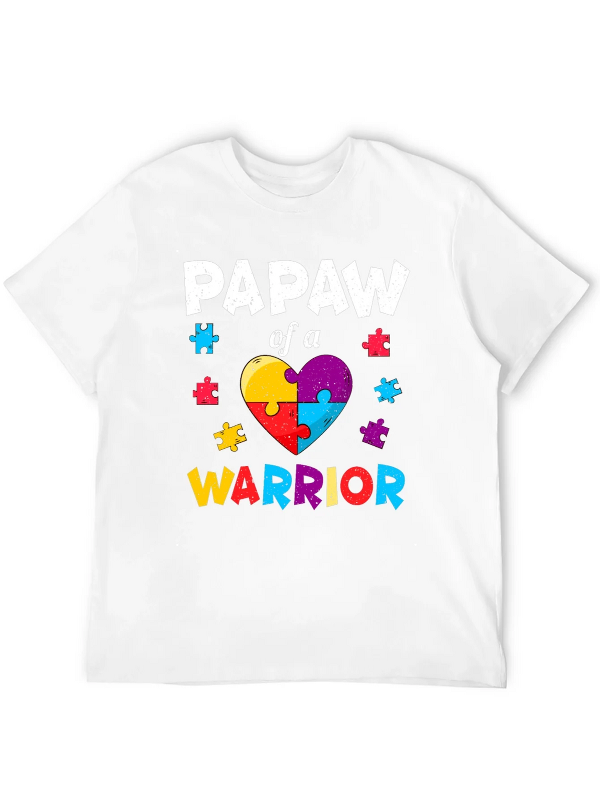 Papaw of a Warrior Autism Awareness T-Shirt product image 11