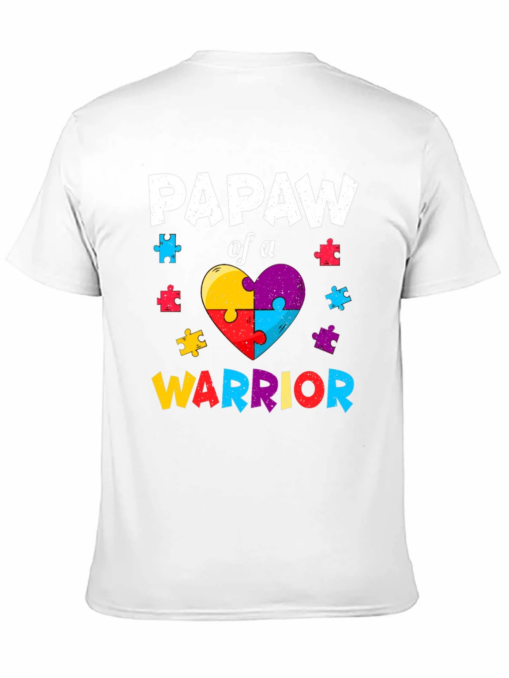 Papaw of a Warrior Autism Awareness T-Shirt product image 10