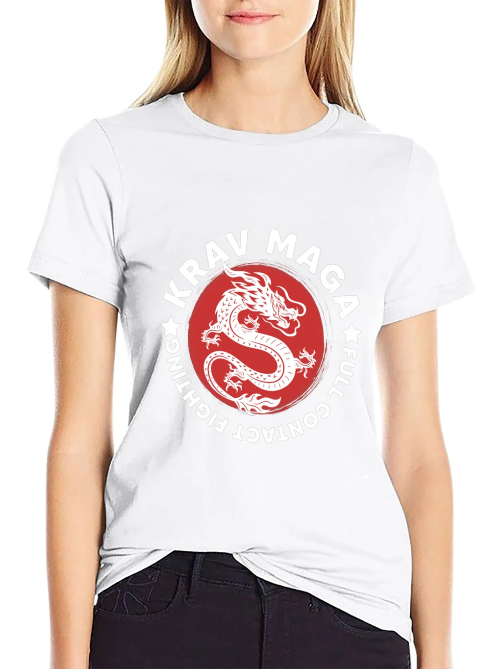 Krav Maga Dragon Graphic Black T-Shirt product image 8