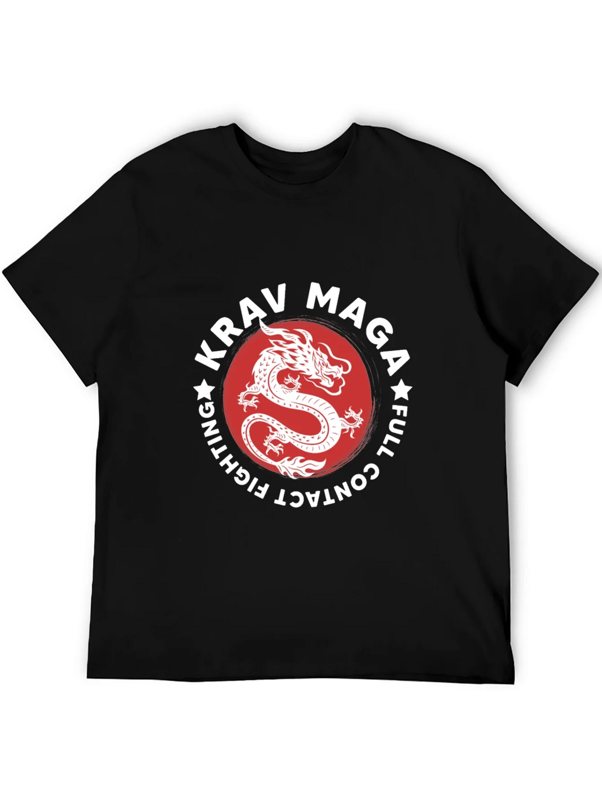 Krav Maga Dragon Graphic Black T-Shirt product image 5