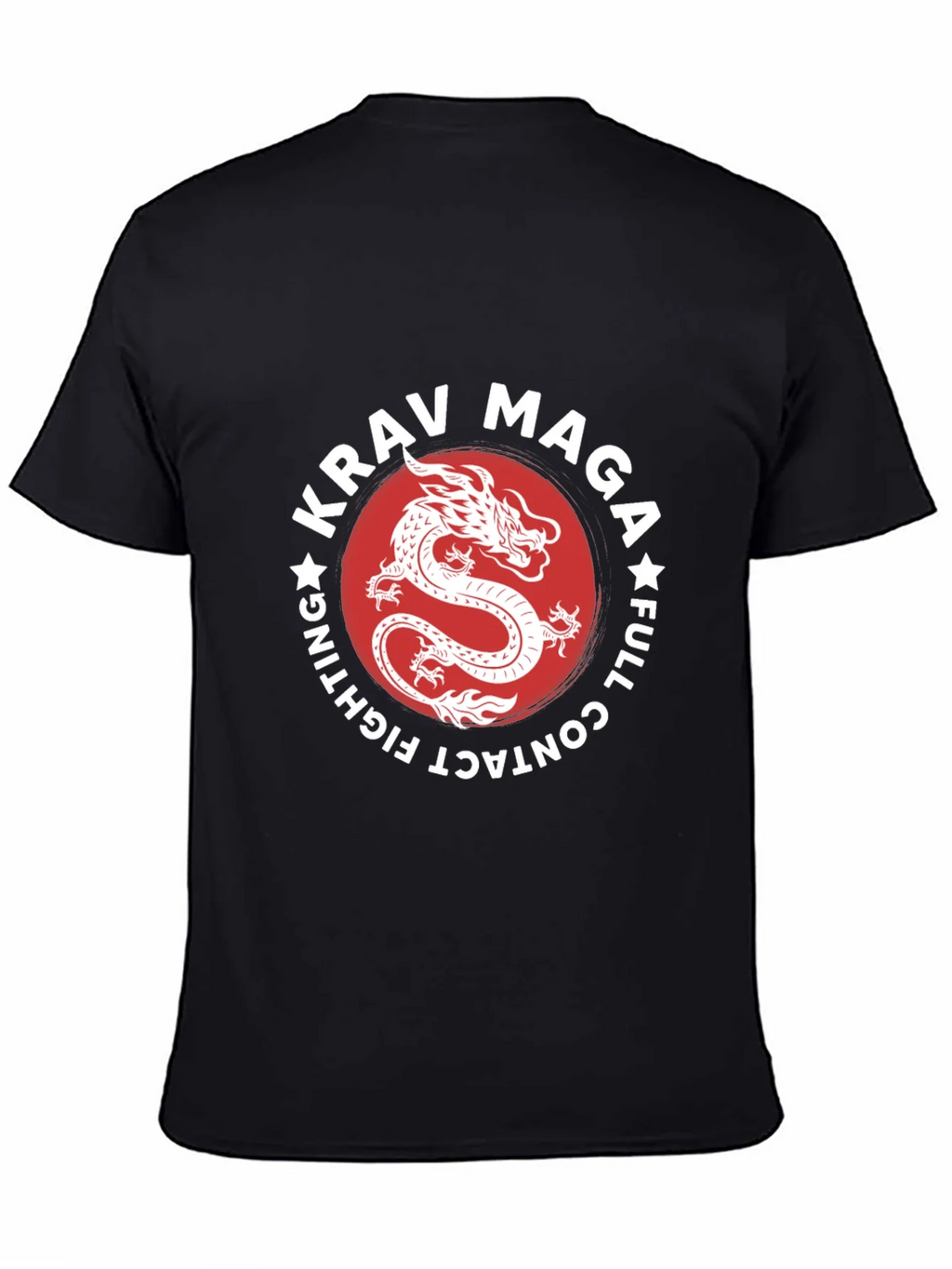 Krav Maga Dragon Graphic Black T-Shirt product image 4