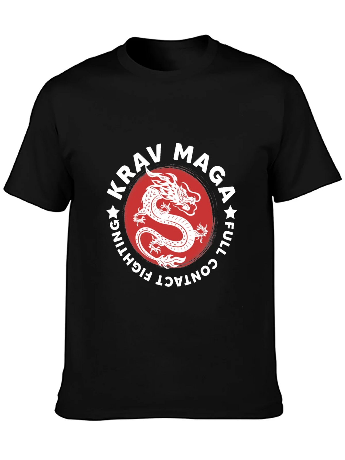 Krav Maga Dragon Graphic Black T-Shirt product image 3