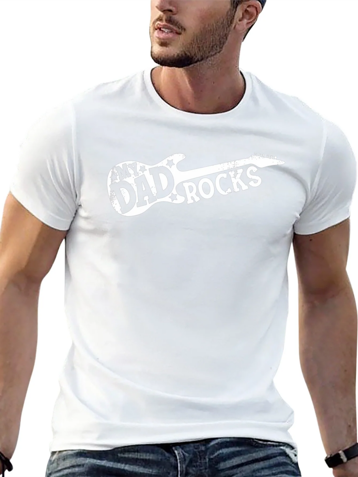 My Dad Rocks Guitar Graphic Tee product image 11