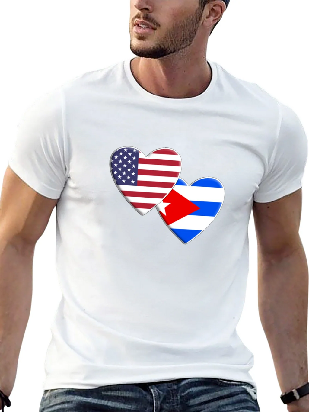 USA Cuba Love Heart T-Shirt product image 10