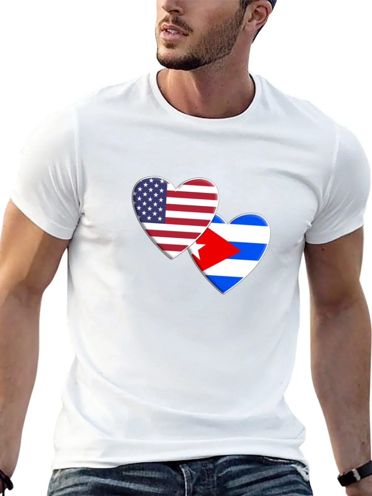 USA Cuba Love Heart T-Shirt product image 10