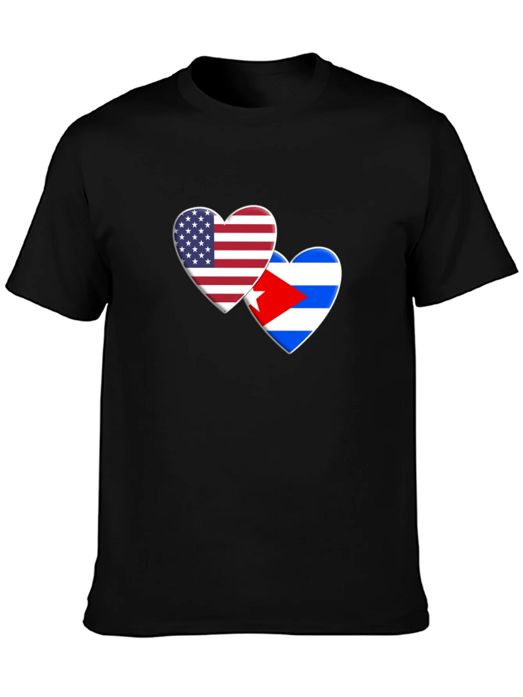USA Cuba Love Heart T-Shirt product image 3