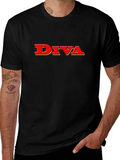 Diva Graphic Tee - Stylish Black T-Shirt product image 1