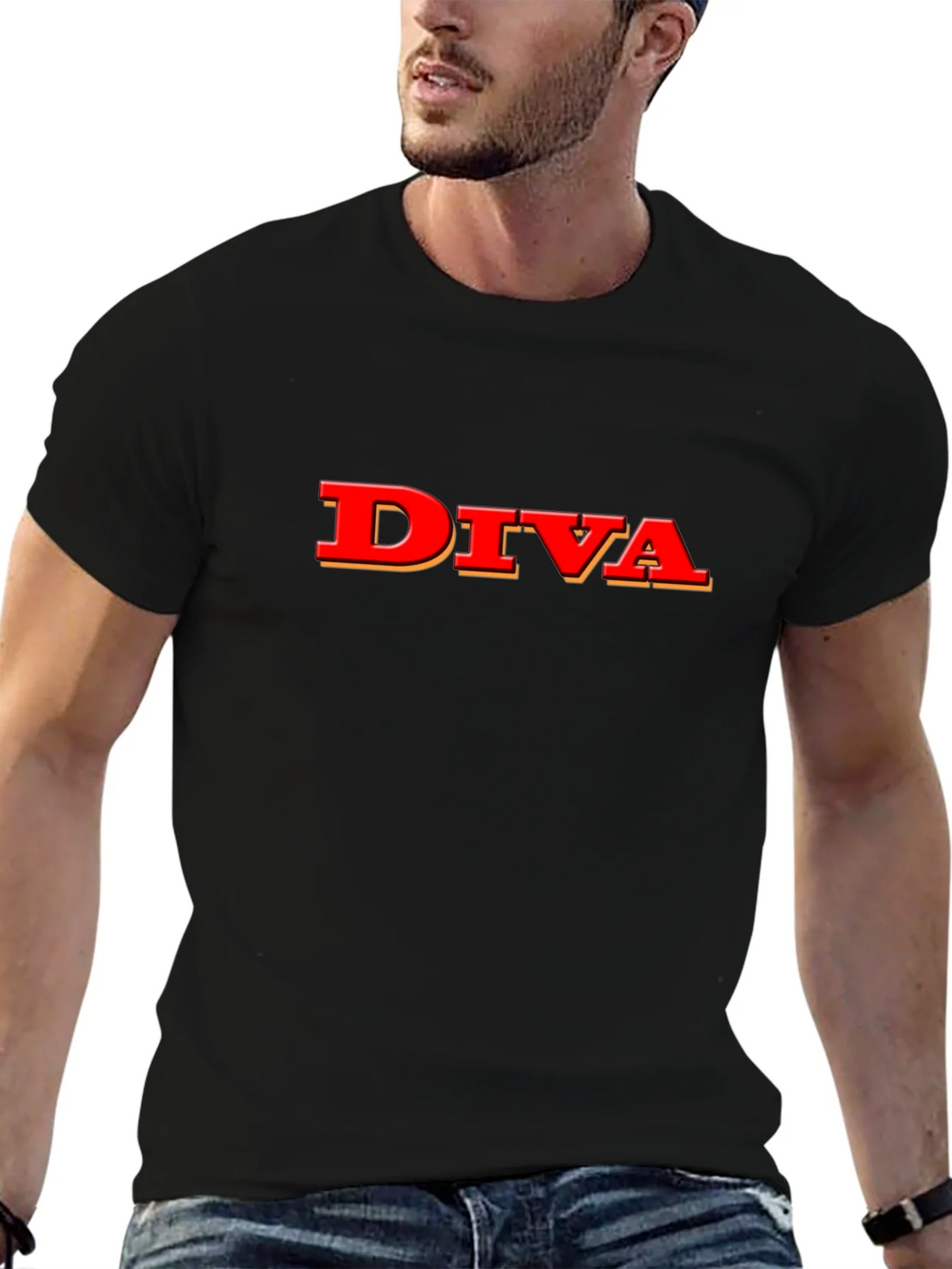 Diva Graphic Tee - Stylish Black T-Shirt product image 6