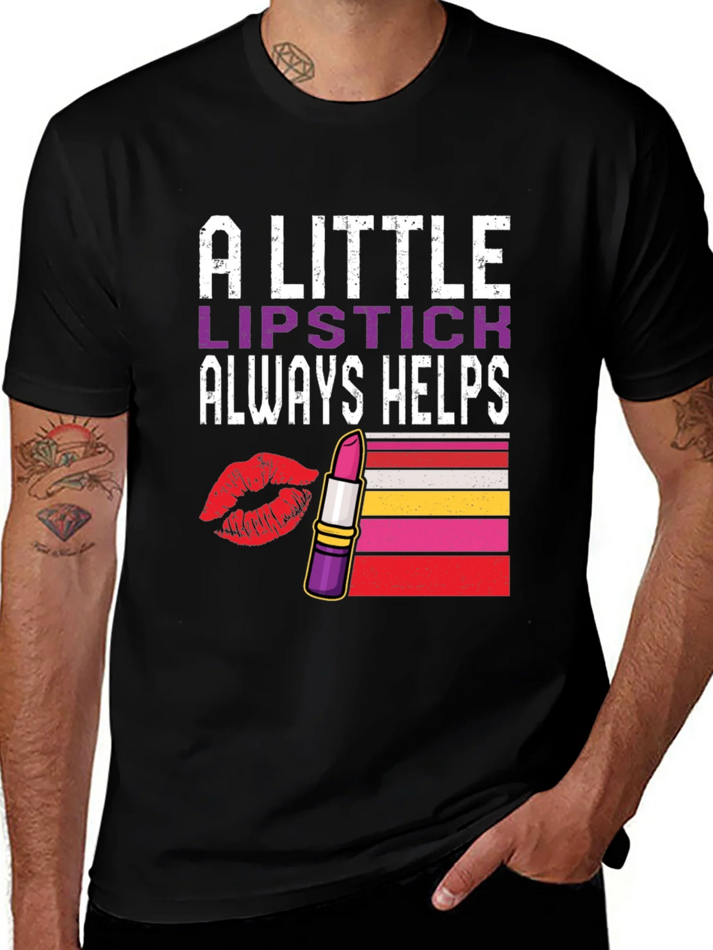 Lipstick Helps Graphic Tee product image 1