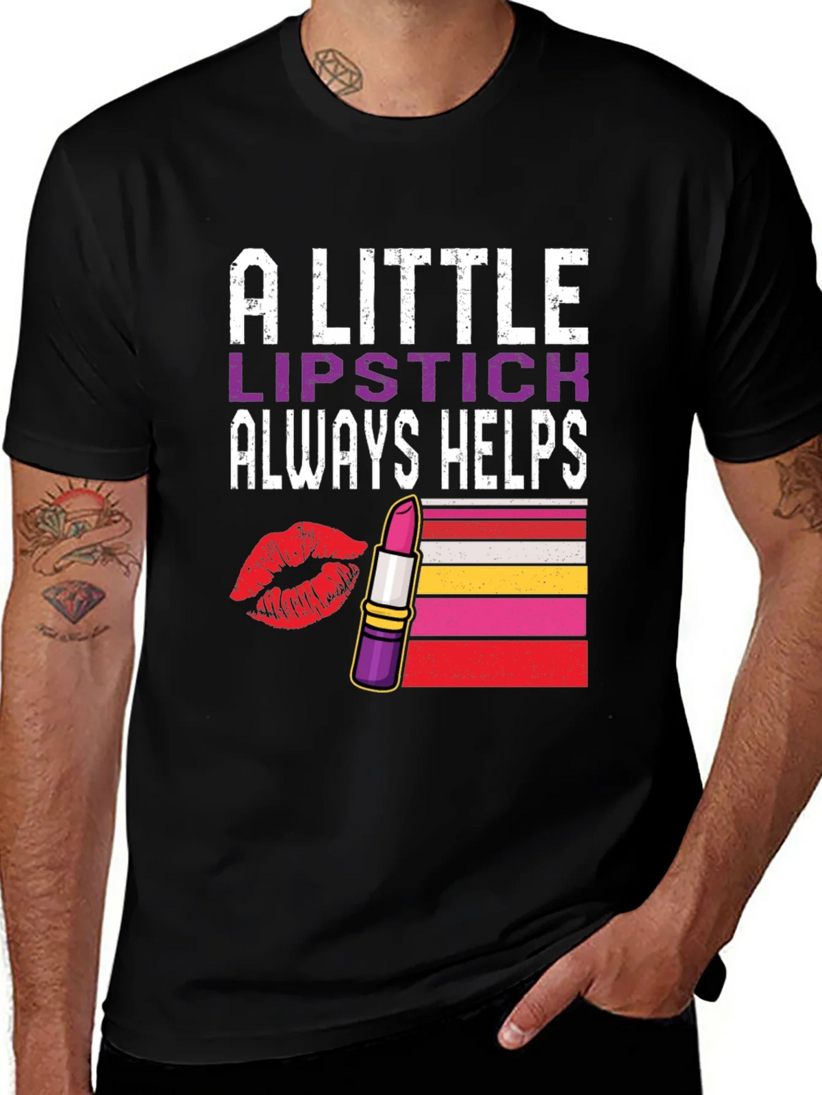 Lipstick Helps Graphic Tee product image 1