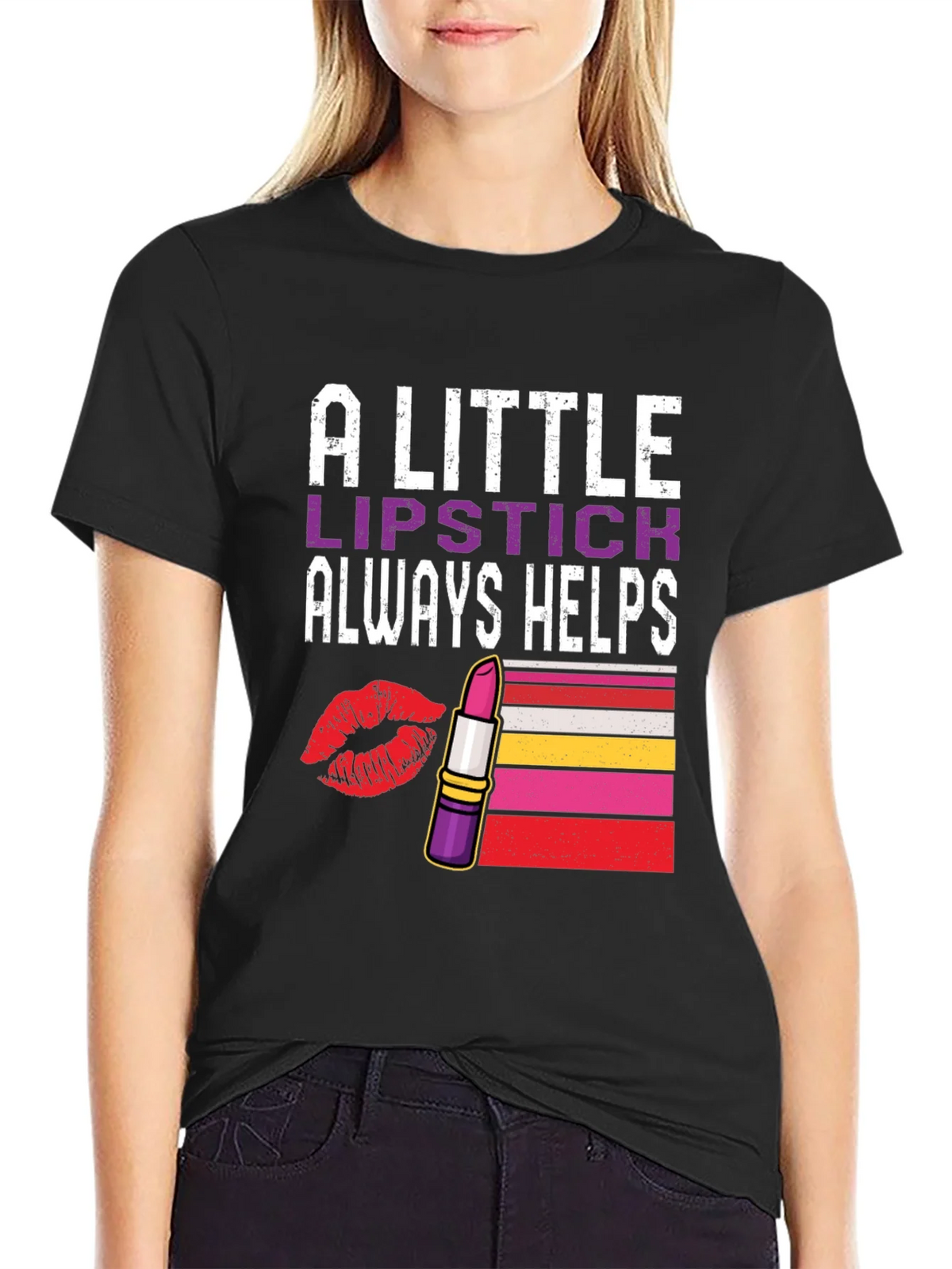 Lipstick Helps Graphic Tee product image 2