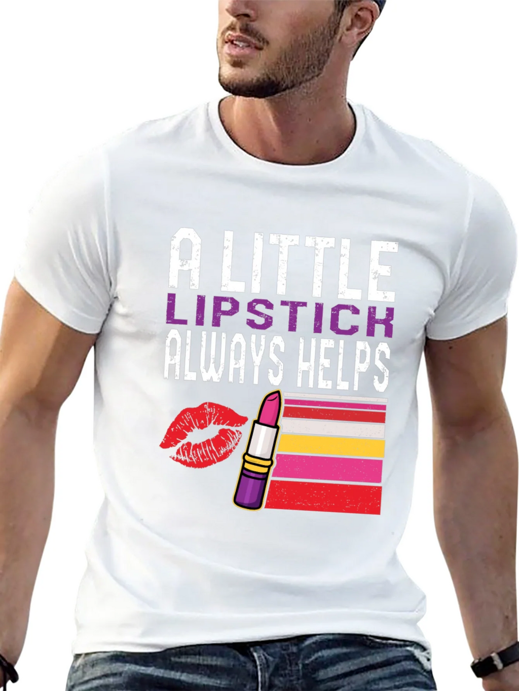 Lipstick Helps Graphic Tee product image 10