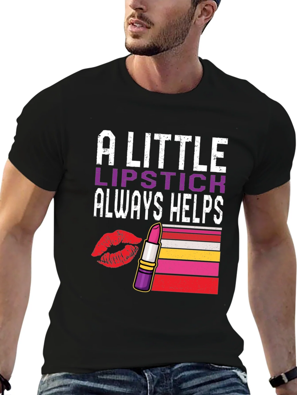 Lipstick Helps Graphic Tee product image 6