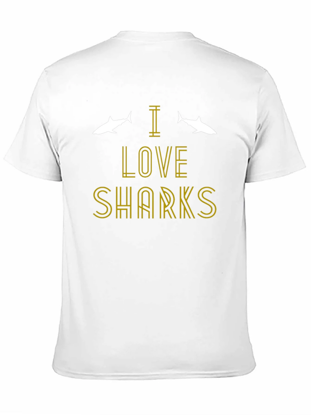 I Love Sharks T-Shirt - Black Cotton Tee product image 7