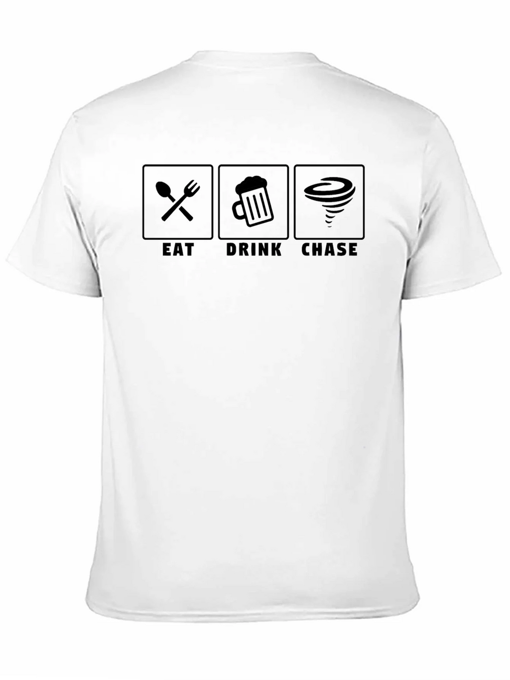 Eat Drink Chase T-Shirt - Fun Novelty Graphic Tee product image 10