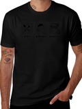 Eat Drink Chase T-Shirt - Fun Novelty Graphic Tee product image 1