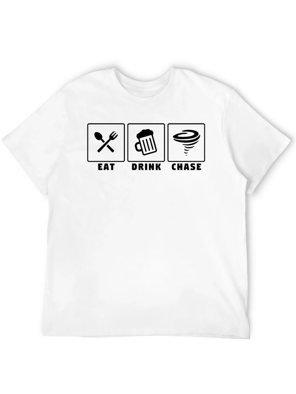 Eat Drink Chase T-Shirt - Fun Novelty Graphic Tee product image 11