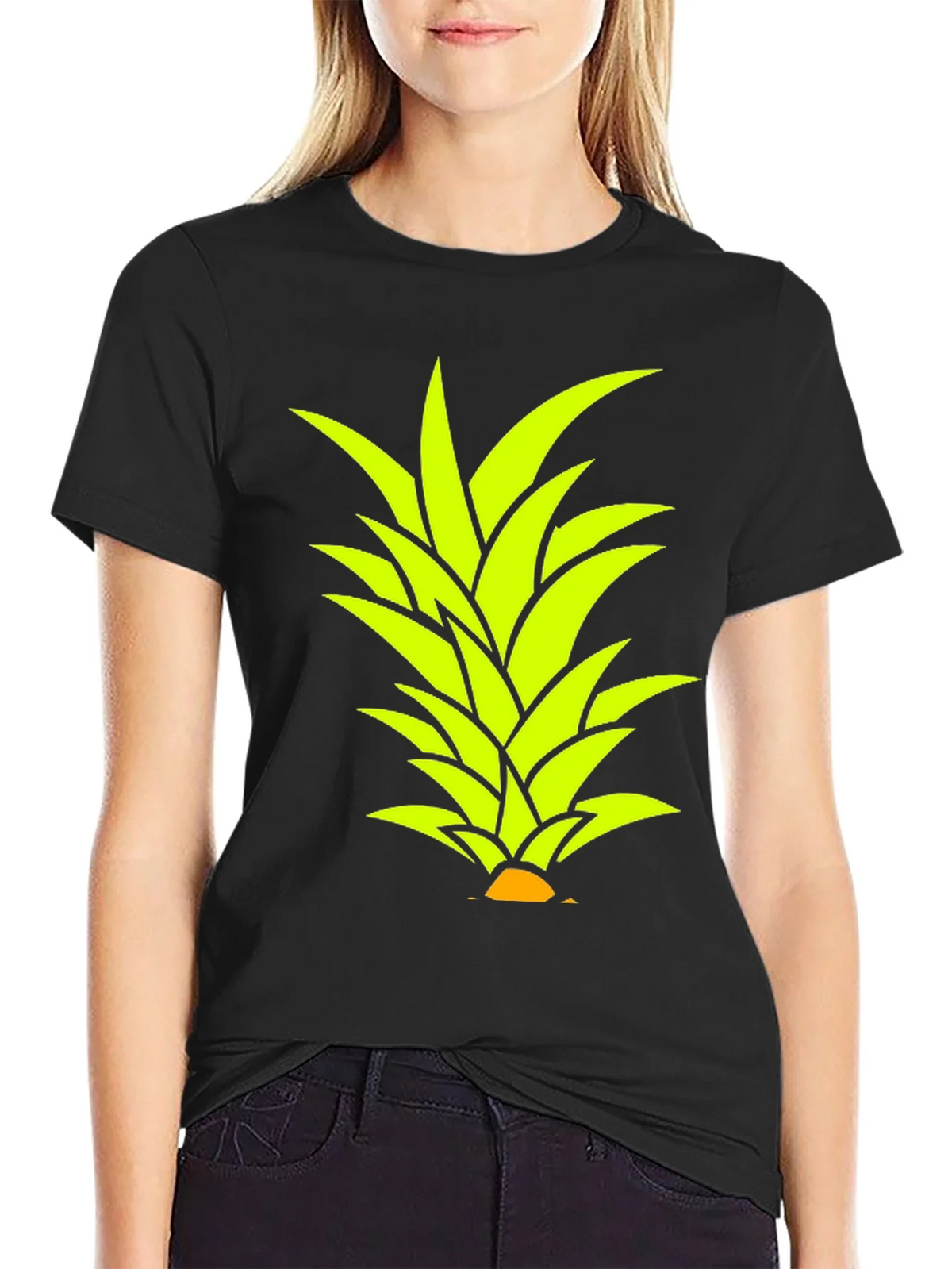 Pineapple Top Graphic T-Shirt - Tropical Style product image 2