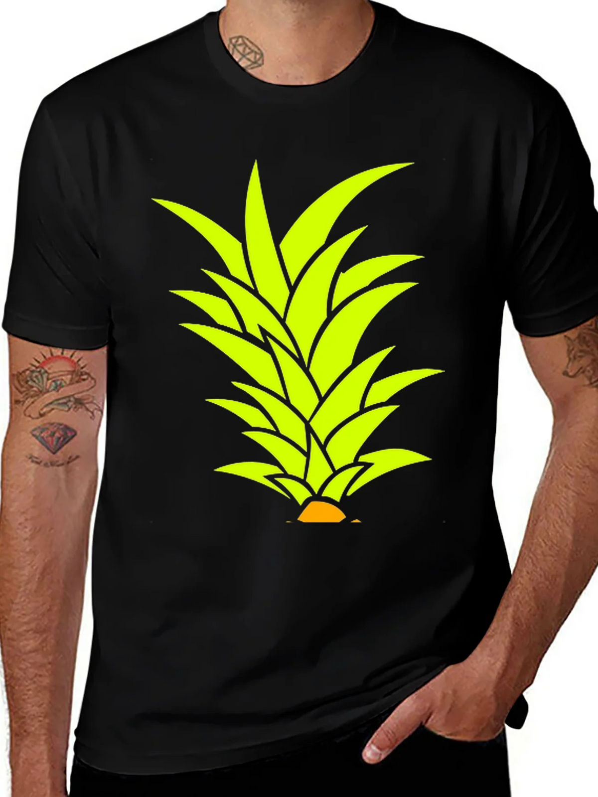 Pineapple Top Graphic T-Shirt - Tropical Style product image 1