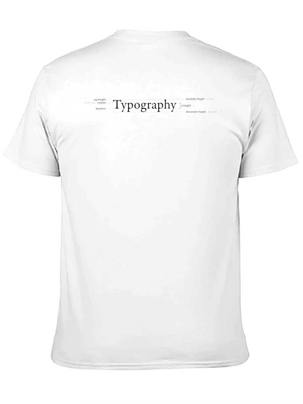 Typography Tee - Black Cotton Graphic T-Shirt product image 7