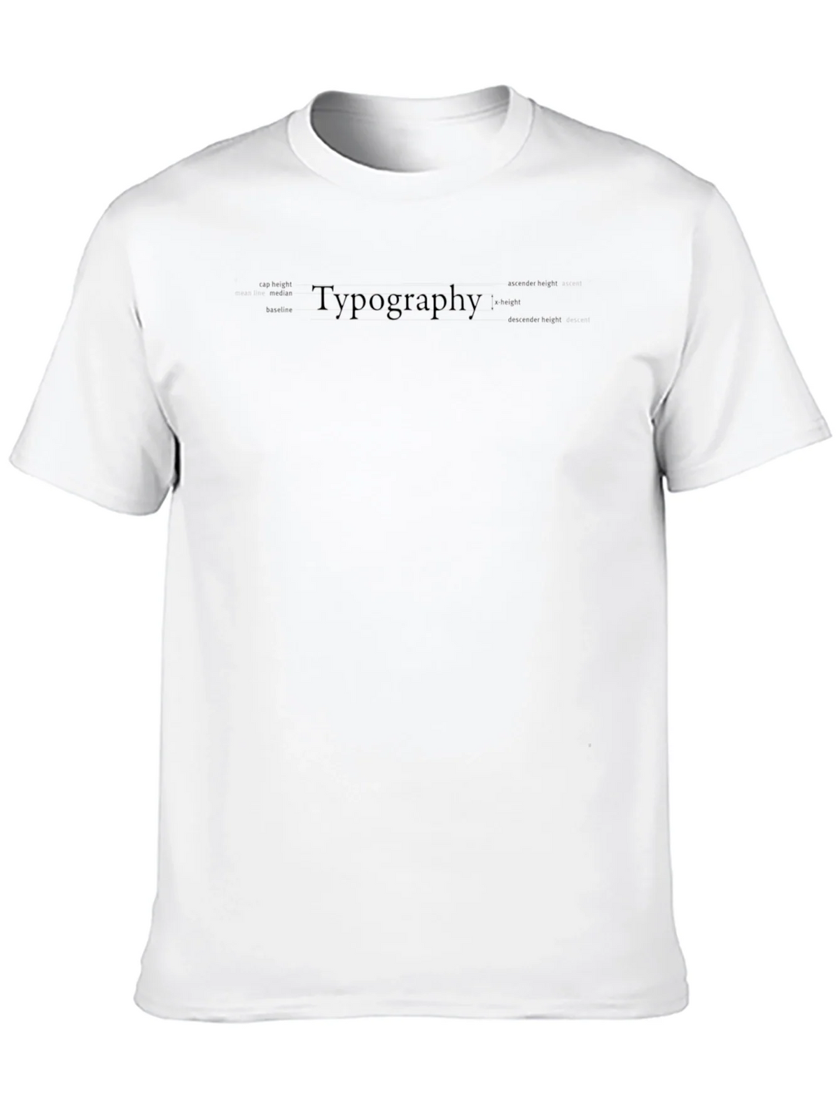 Typography Tee - Black Cotton Graphic T-Shirt product image 6