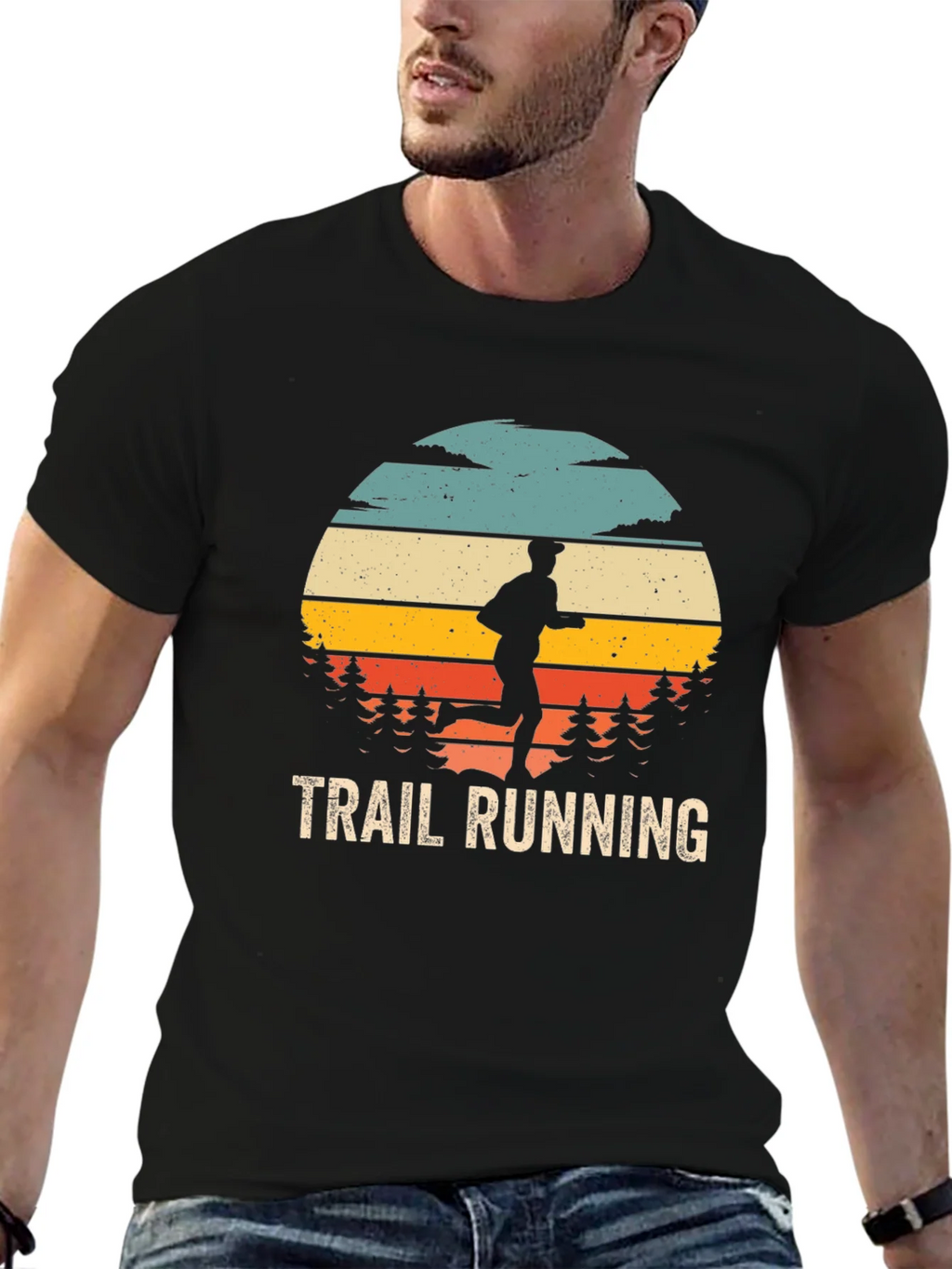 Trail Running Retro Graphic Tee product image 6