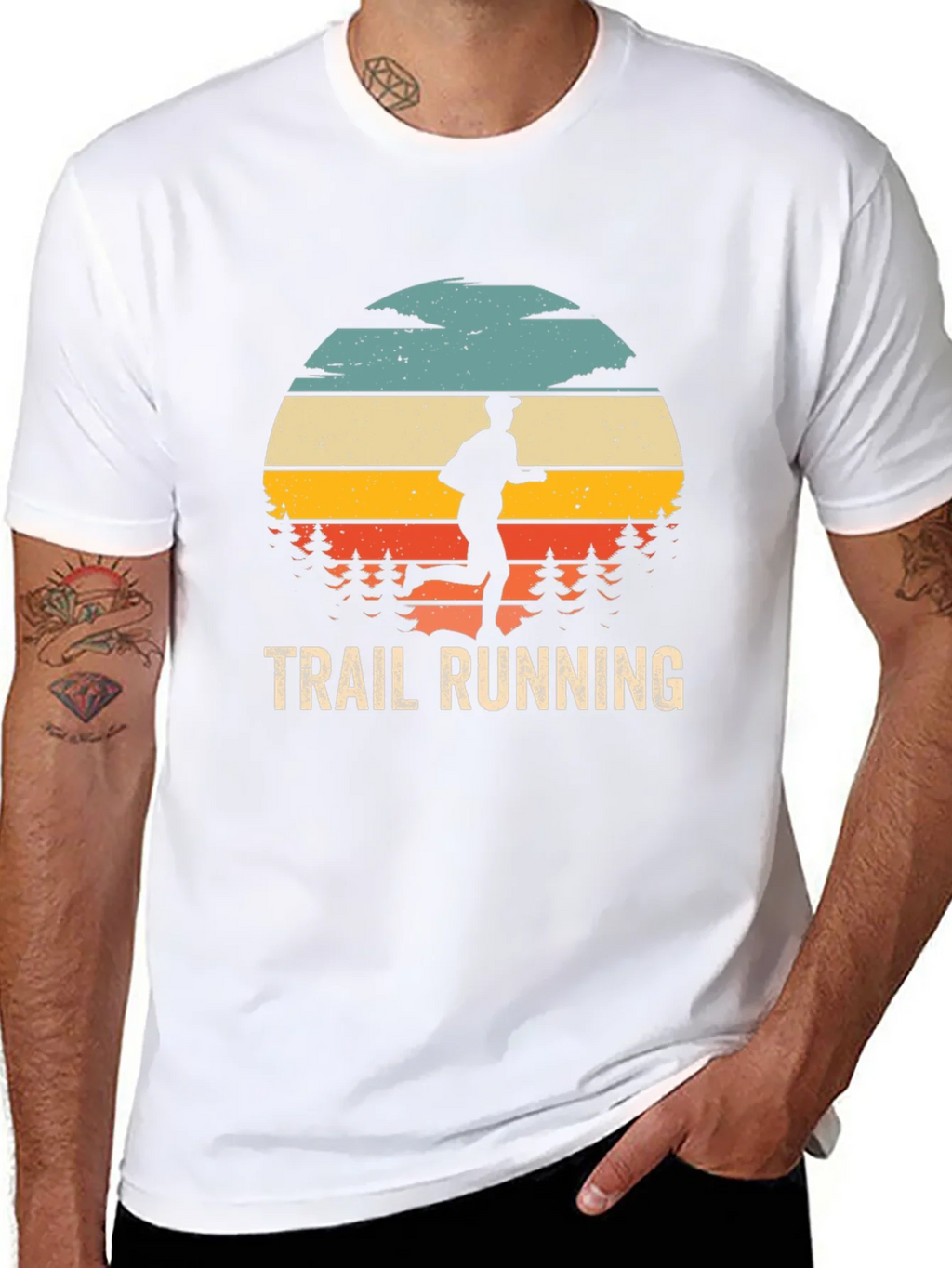 Trail Running Retro Graphic Tee product image 7
