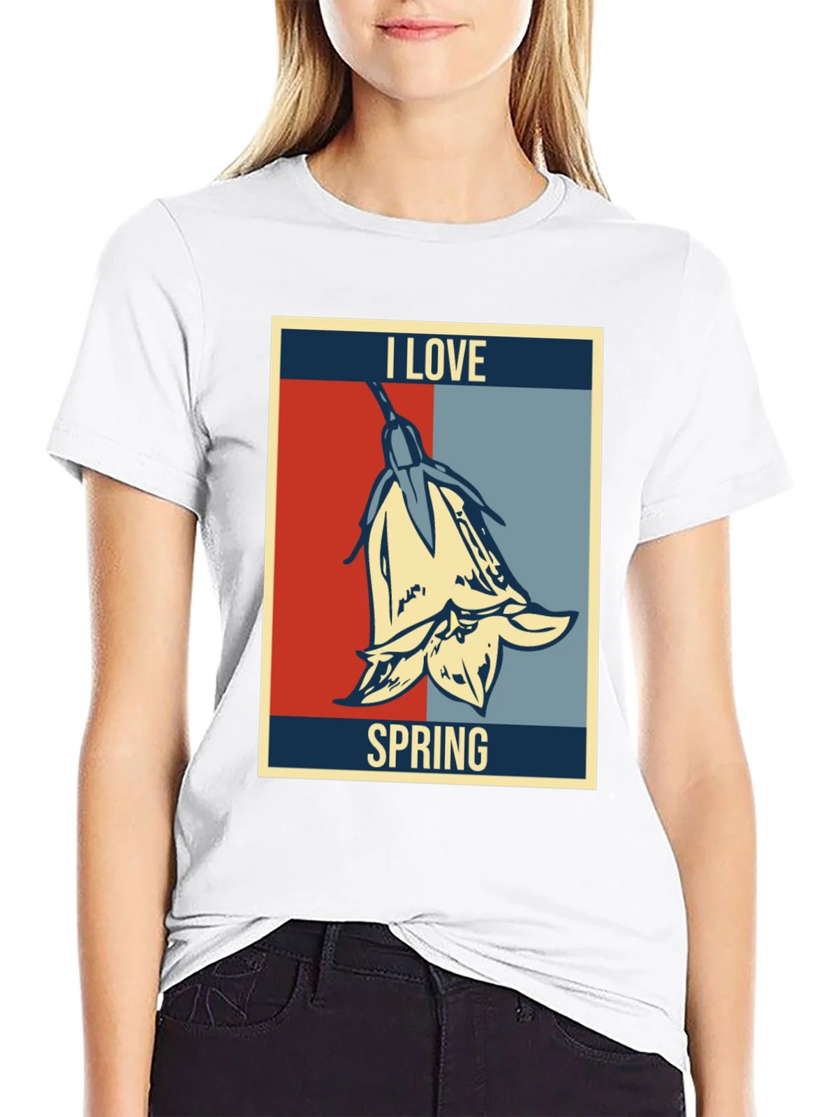 I Love Spring Graphic T-Shirt - Floral Design product image 6