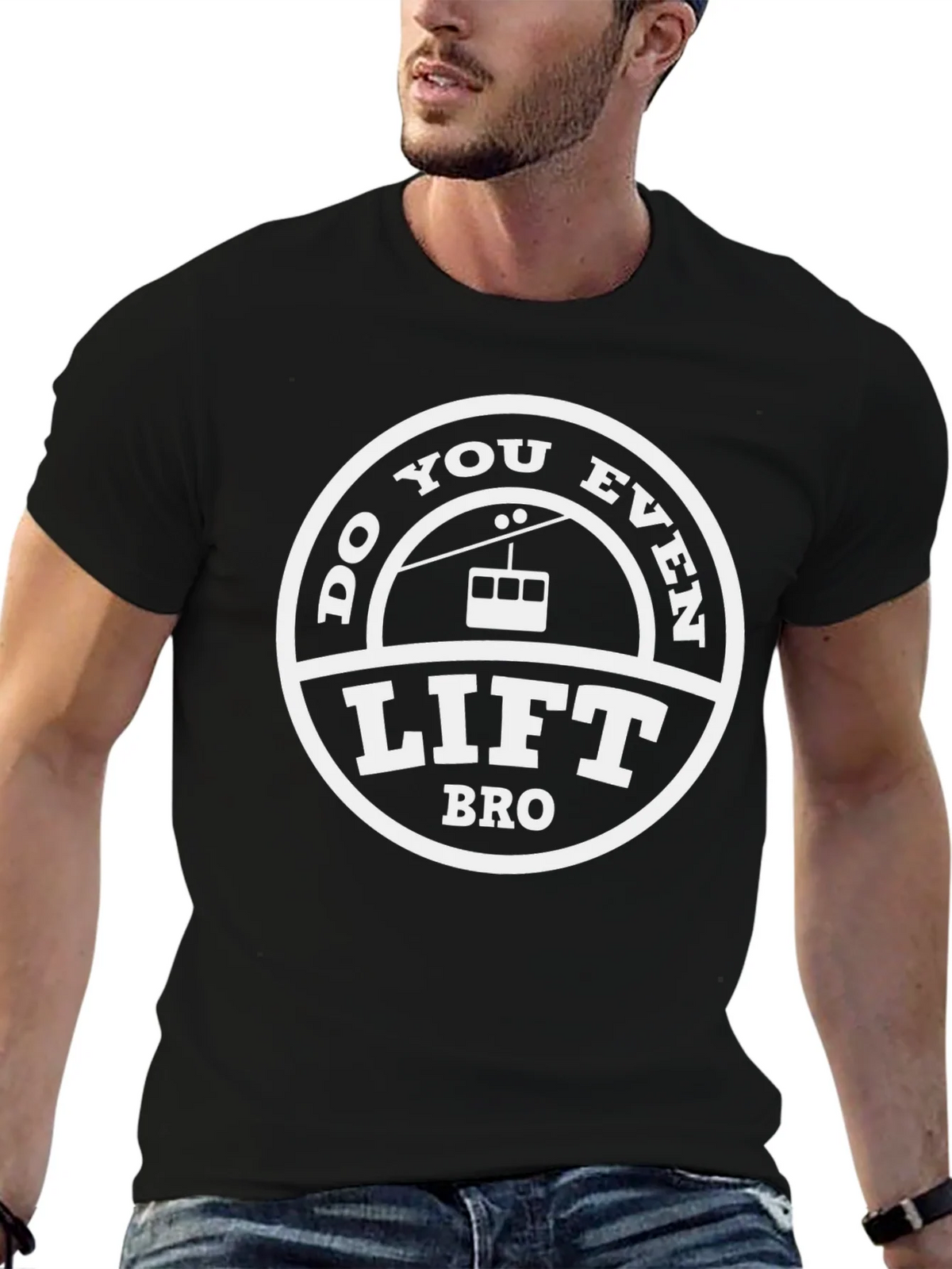 Do You Even Lift Bro Black T-Shirt product image 6