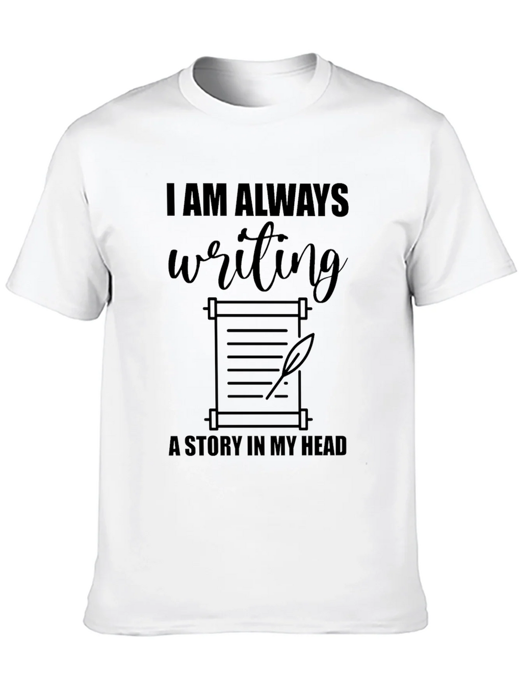 Writers Scroll Graphic Tee - Always Writing Story product image 8