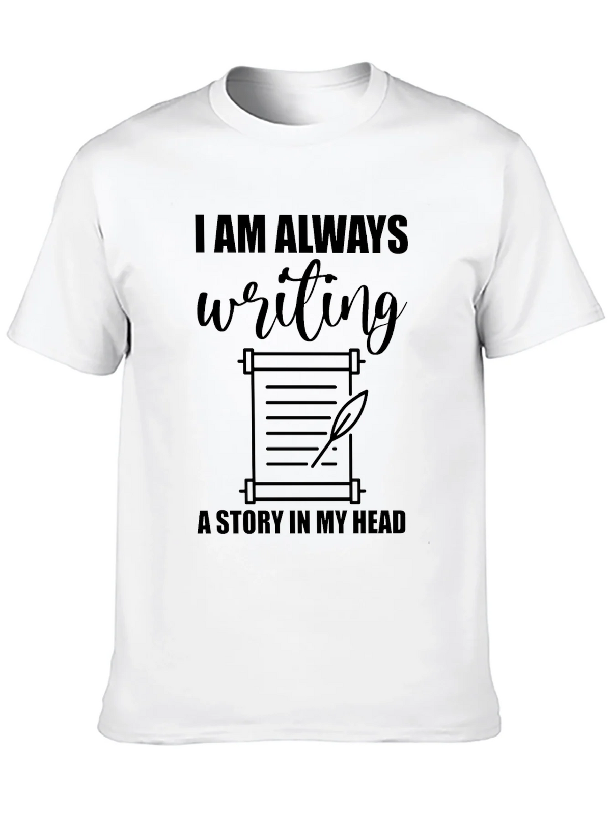Writers Scroll Graphic Tee - Always Writing Story product image 8