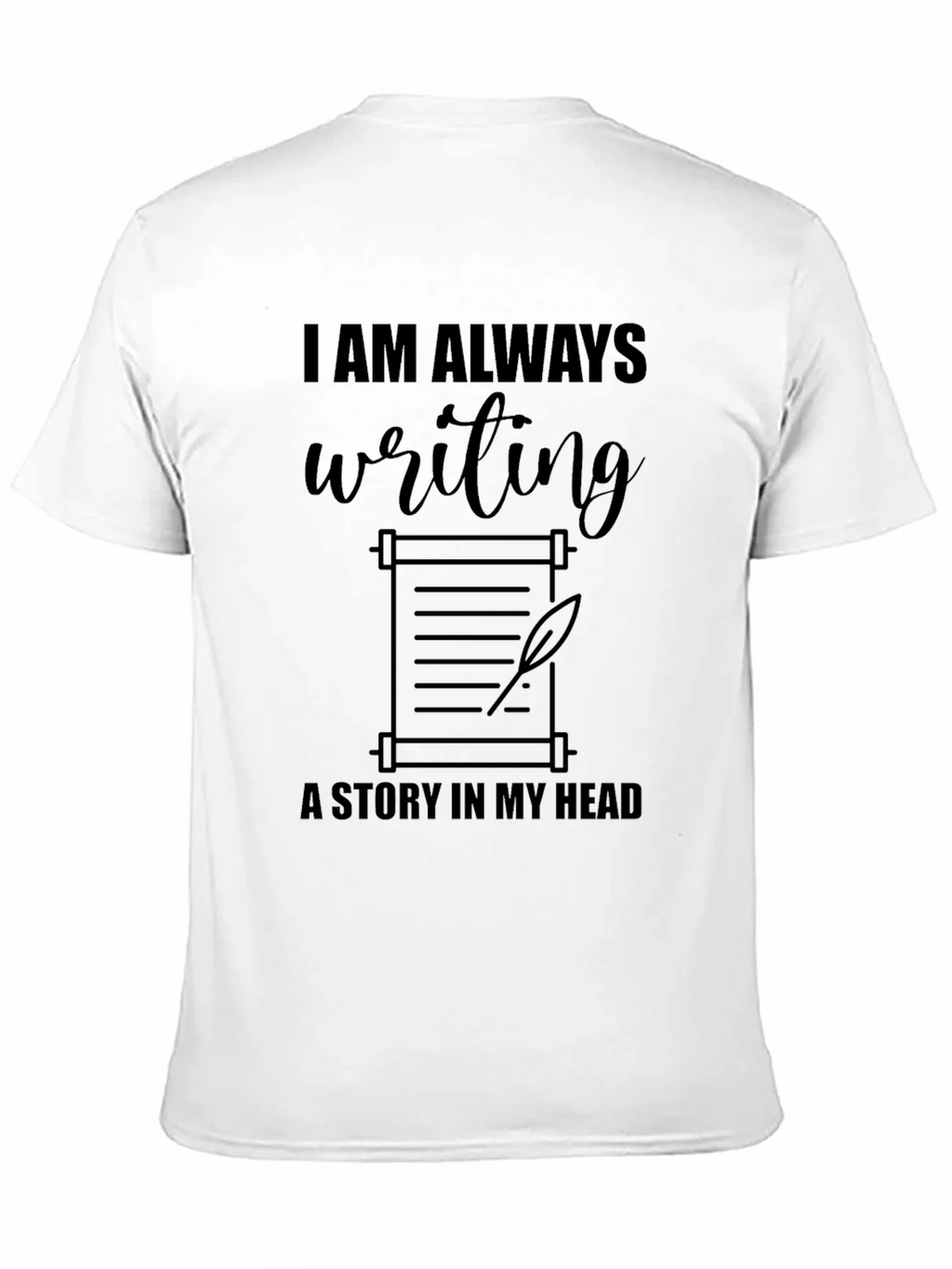 Writers Scroll Graphic Tee - Always Writing Story product image 9