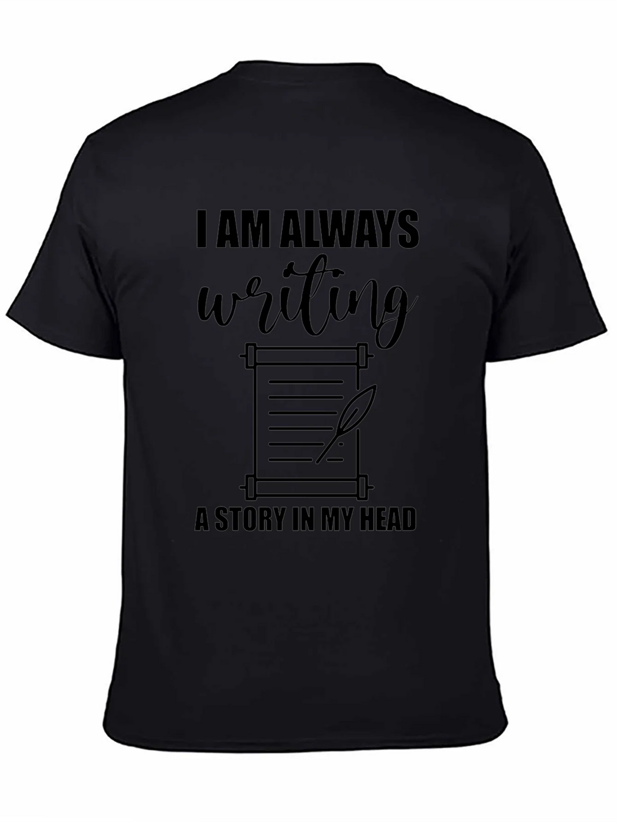 Writers Scroll Graphic Tee - Always Writing Story product image 3